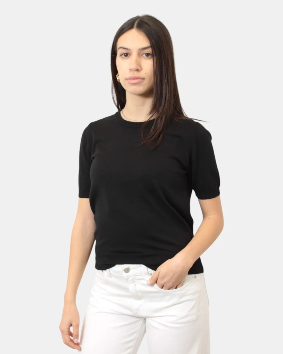 GIROCOLLO MANICA CORTA HEKLA & CO - NERO - immagine 3