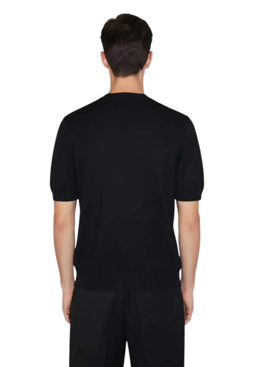 girocollo manica corta - nero - immagine 4