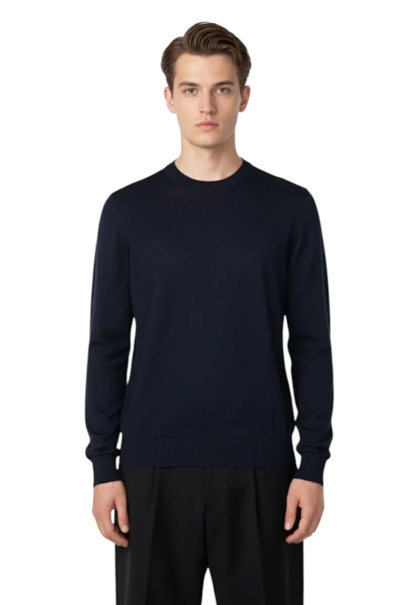 girocollo manica lunga - blu notte