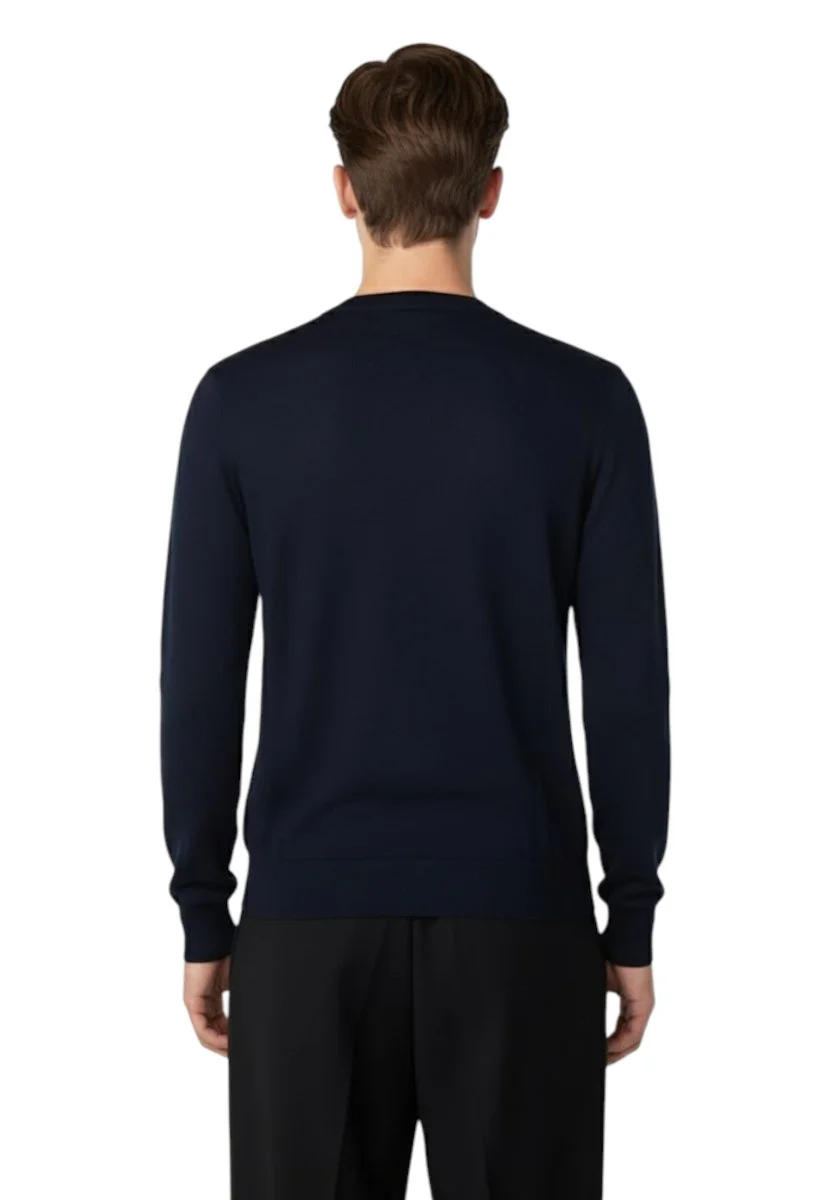 girocollo manica lunga - blu notte - immagine 4