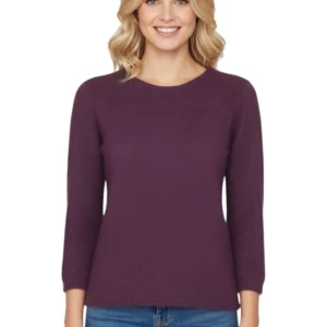 girocollo manica lunga - f3036 bordeaux