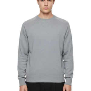 girocollo martello taglio felpa con coprenti con triangolo - 12 grigio