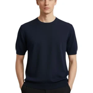 girocollo mezza manica rasato calato - 20 navy