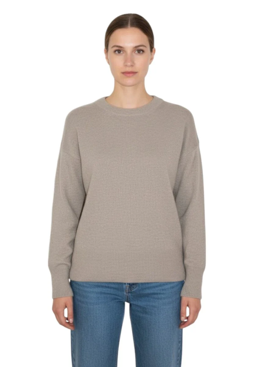 girocollo over - brown - immagine 2