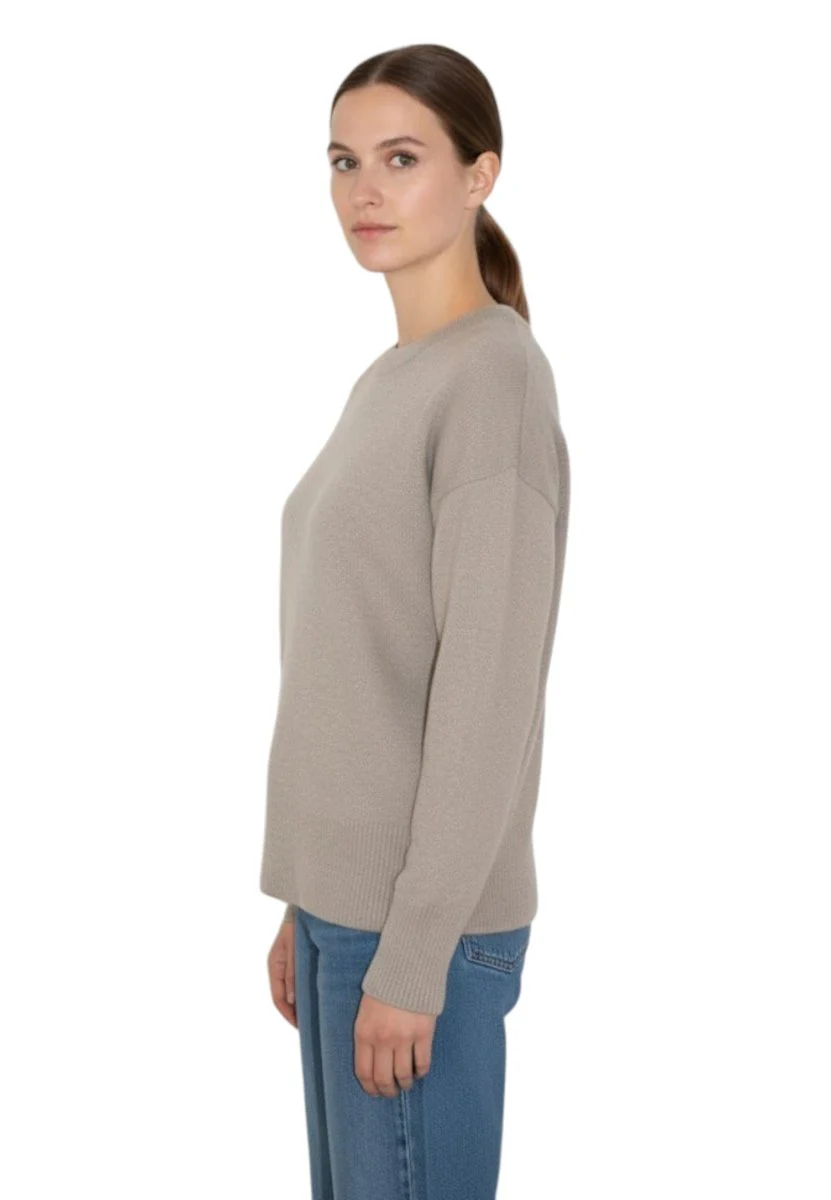 girocollo over - brown - immagine 3