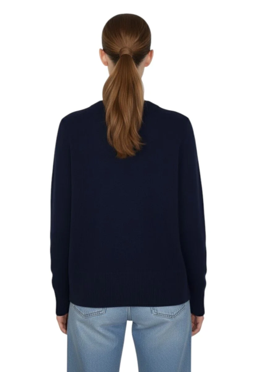 girocollo over - navy - immagine 4