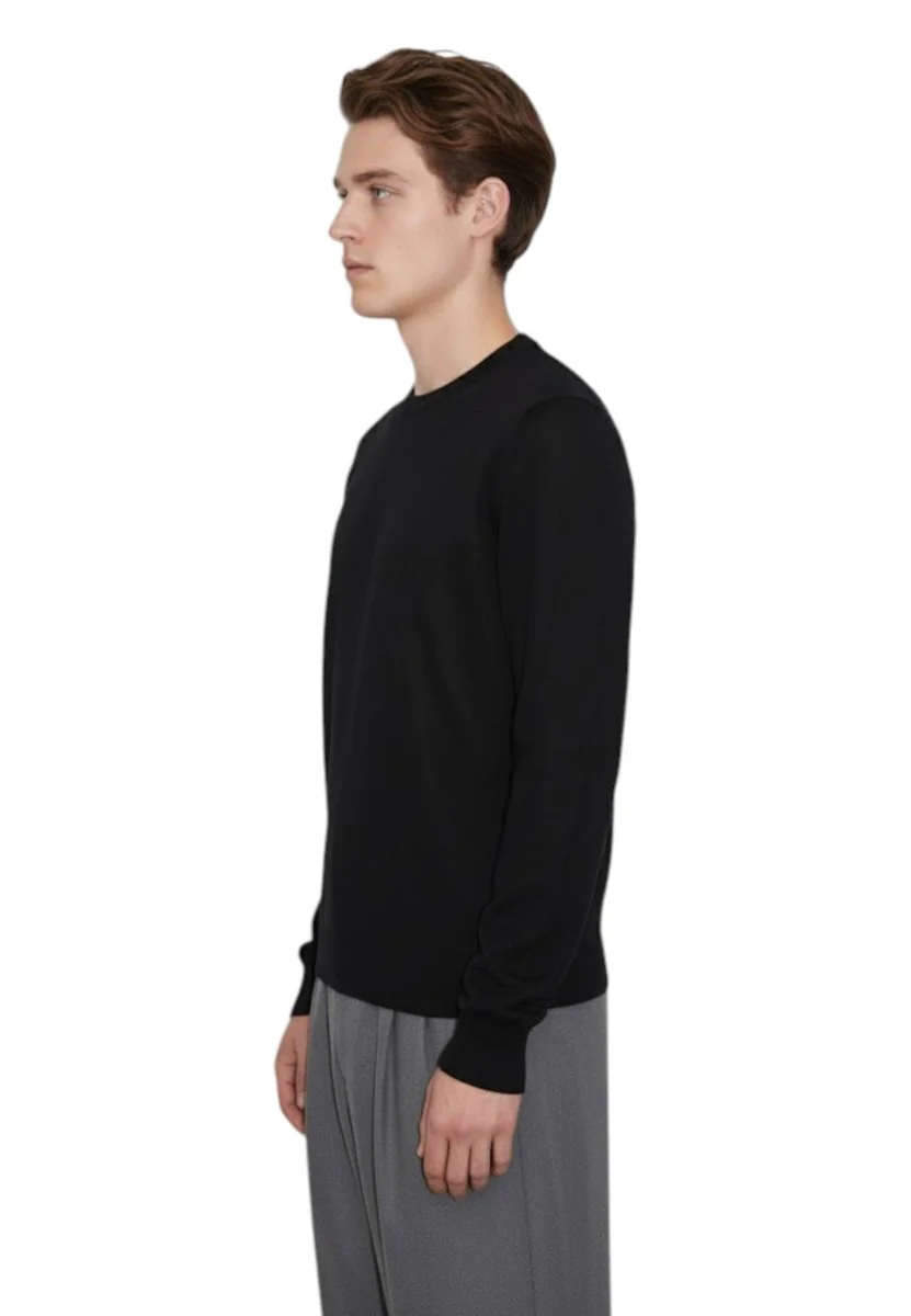 girocollo rasato - 13 nero - immagine 3