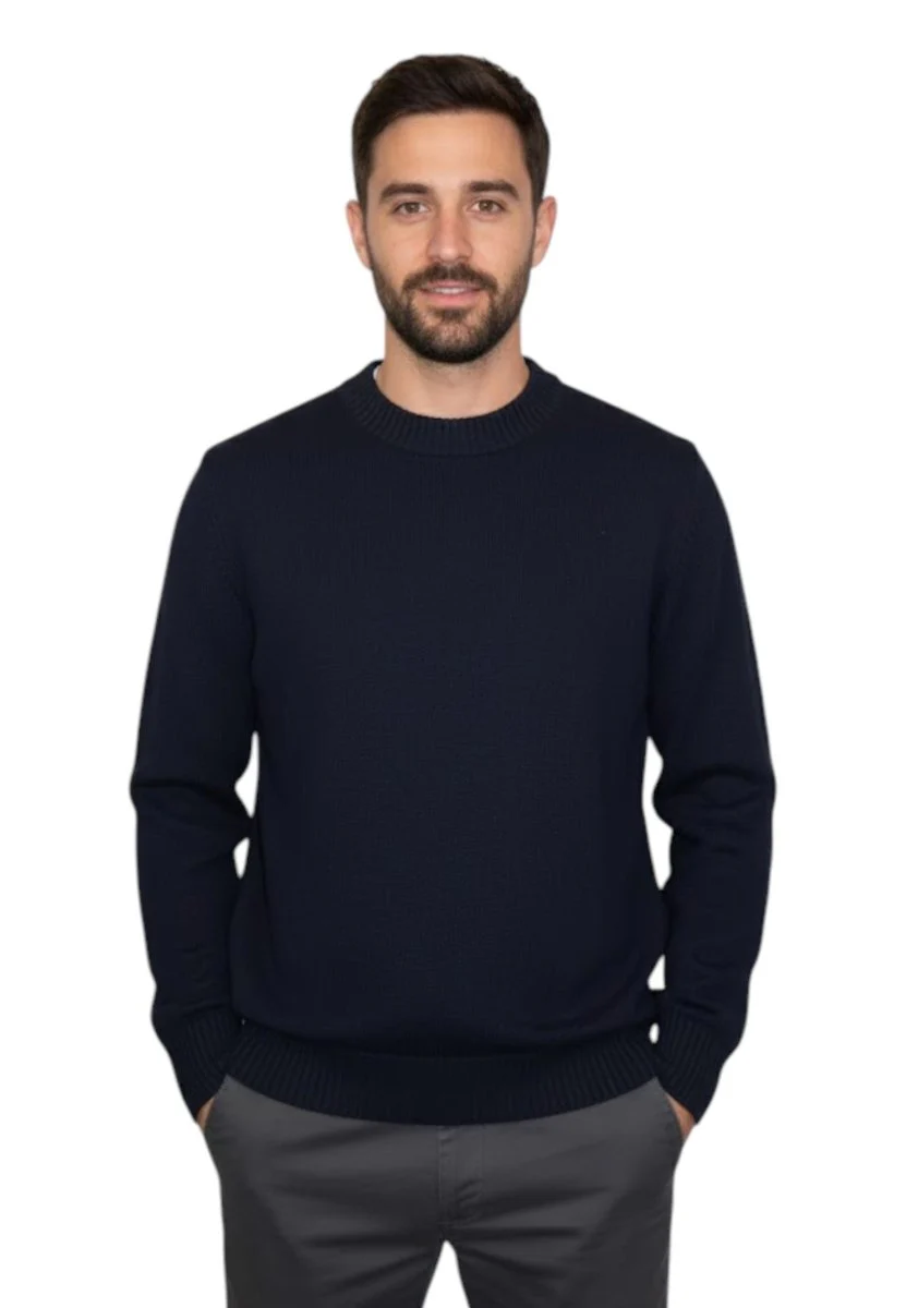 girocollo rasato calato - 20 navy