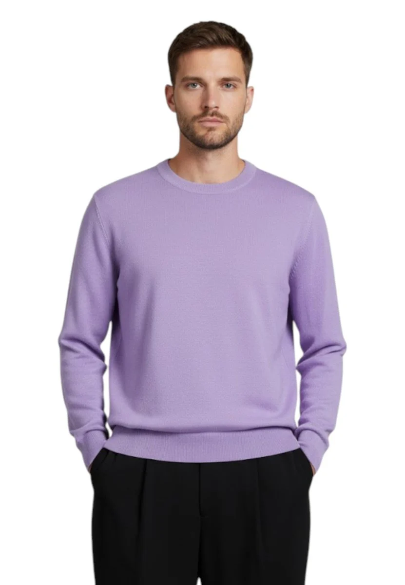 girocollo rasato calato - 33 lilla - immagine 2