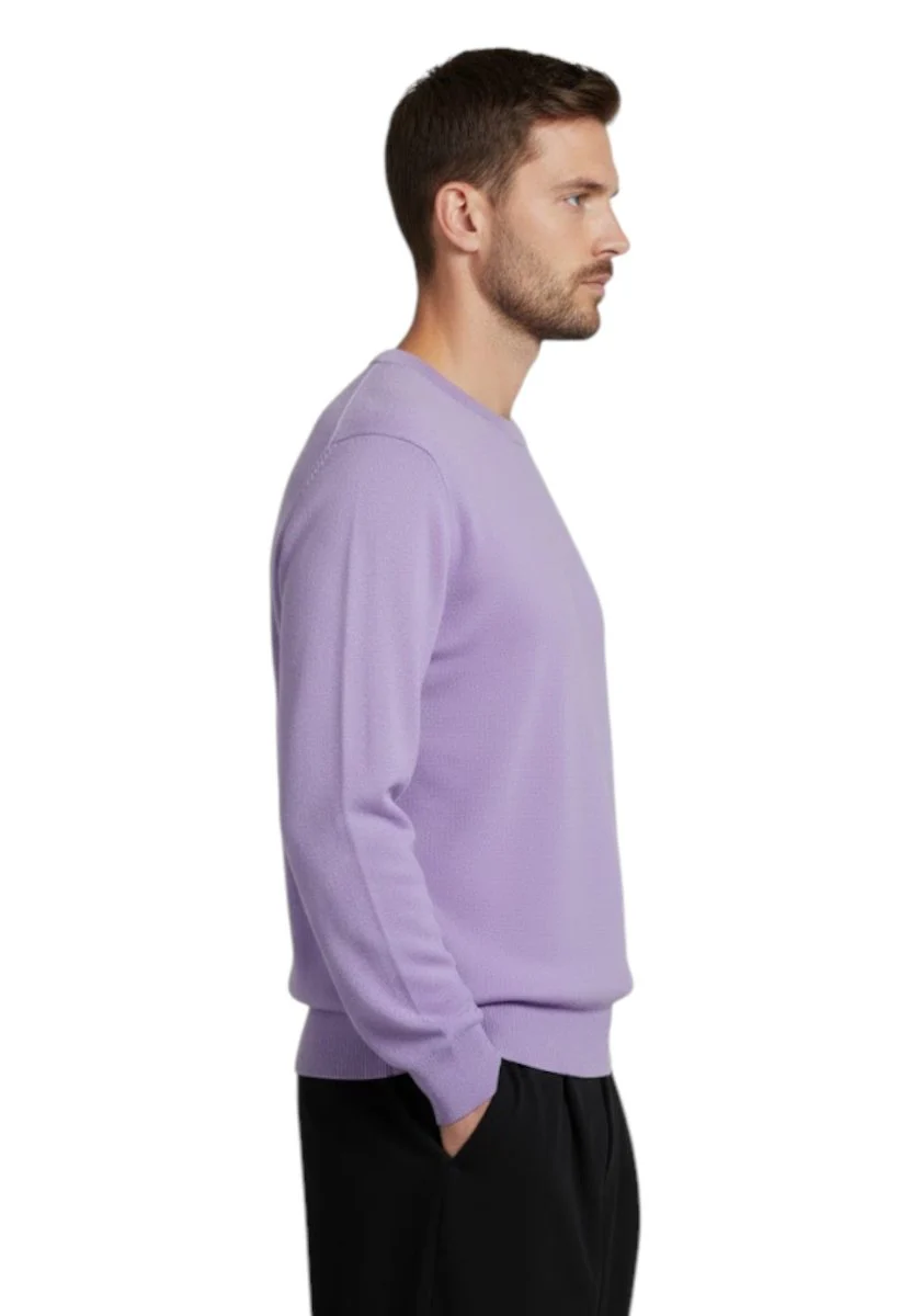 girocollo rasato calato - 33 lilla - immagine 3