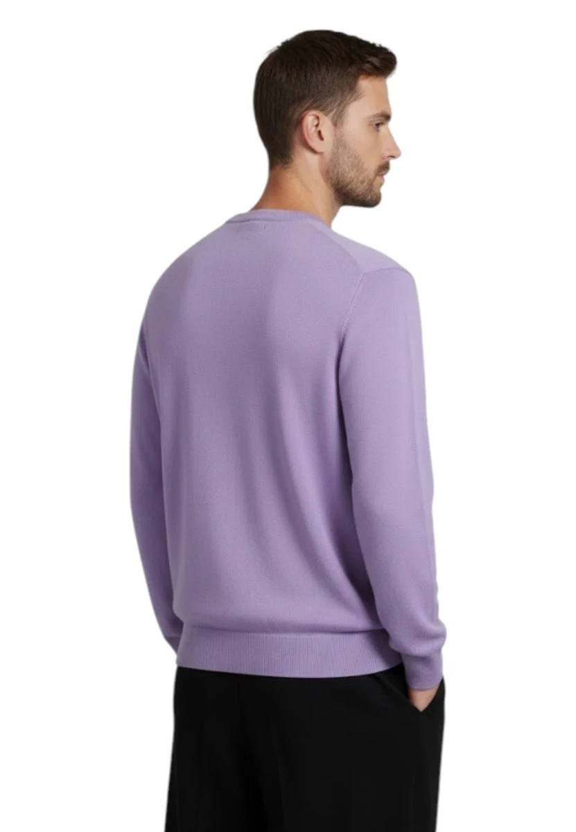 girocollo rasato calato - 33 lilla - immagine 4