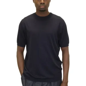 GIROCOLLO RASATO CALATO - 38 BLU