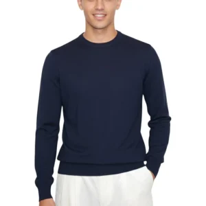 girocollo rasato calato - 38 blu