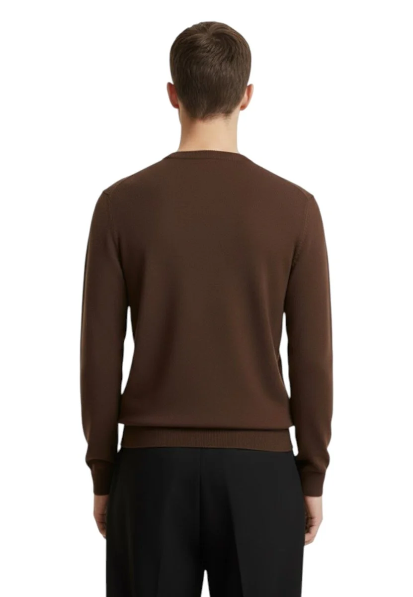 girocollo rasato calato - 5 cacao - immagine 4