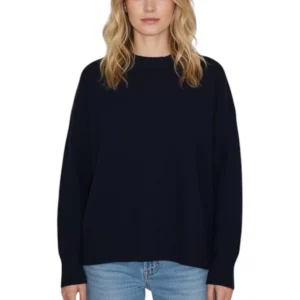 girocollo tinta unita - 2001 blu notte