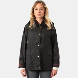 GIUBBOTTO BARBOUR MOD. AVON WAX - OLIVE/CLASSIC