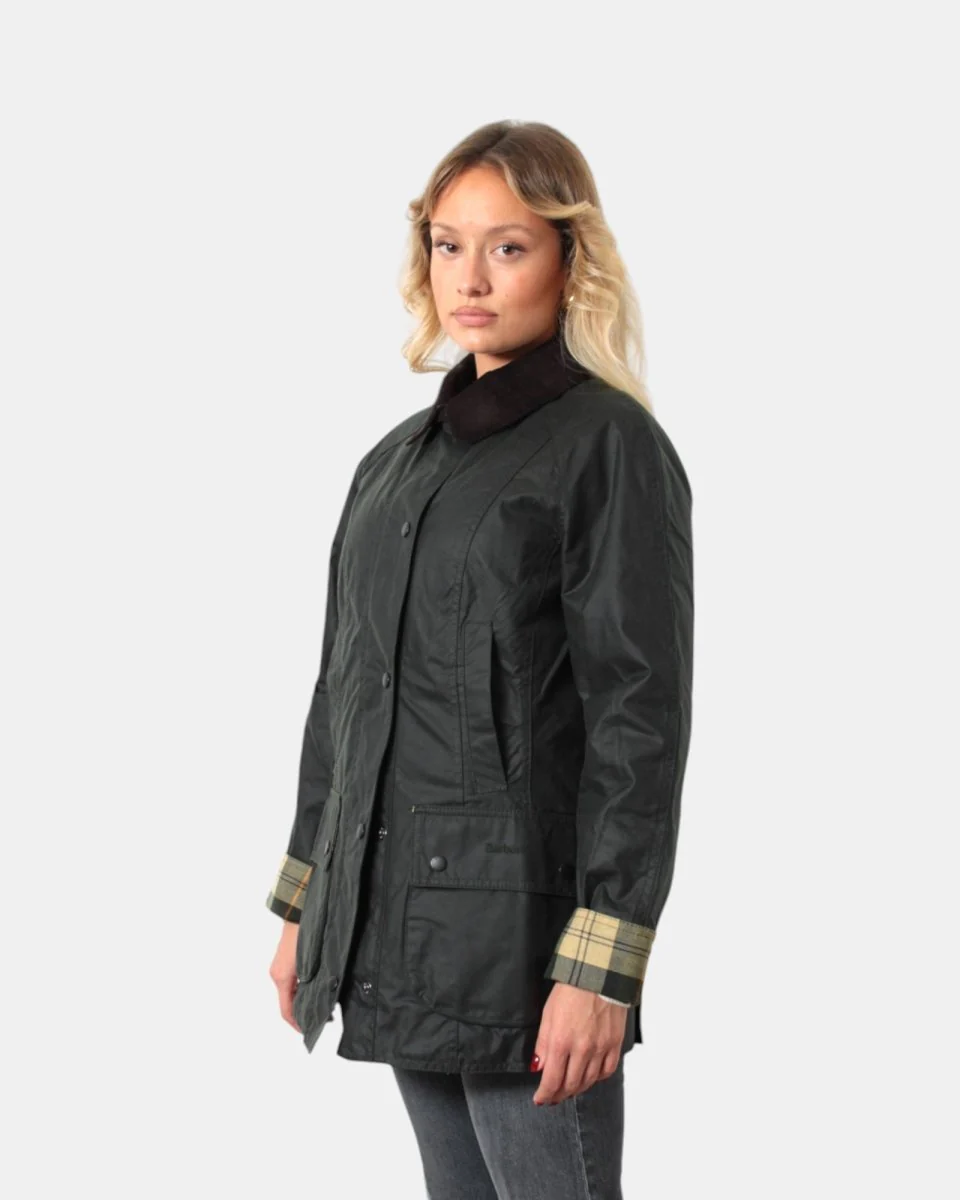 GIUBBOTTO BARBOUR MOD.BEADNELL WAX - SAGE - immagine 3