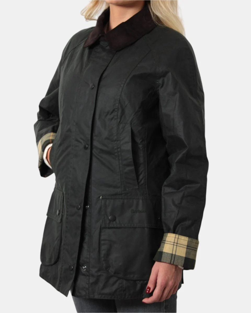 GIUBBOTTO BARBOUR MOD.BEADNELL WAX - SAGE - immagine 5
