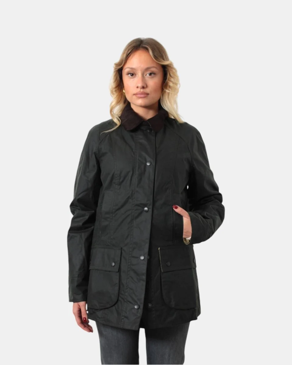 GIUBBOTTO BARBOUR MOD.BEADNELL WAX - SAGE