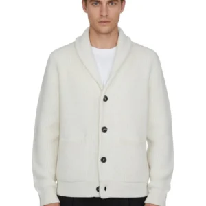 giubbotto con bottoni rasato calato - 207 panna