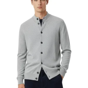 giubbotto con bottoni rasato calato - 419 perla