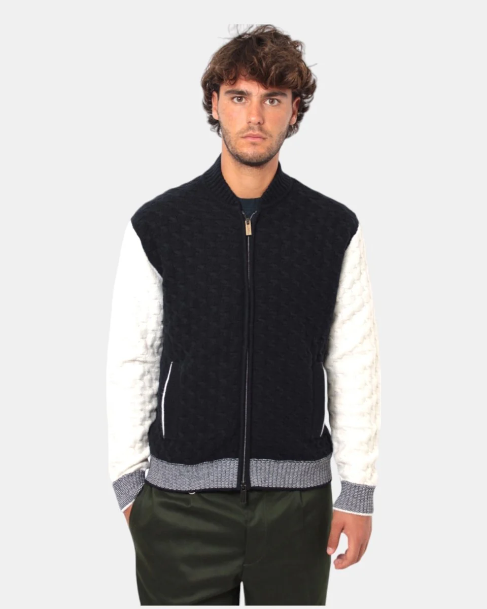 GIUBBOTTO IN MAGLIA PAOLO PECORA - 0002 FANTASIA - immagine 2