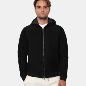 GIUBBOTTO IN PELLE EMANUELE CURCI - NERO