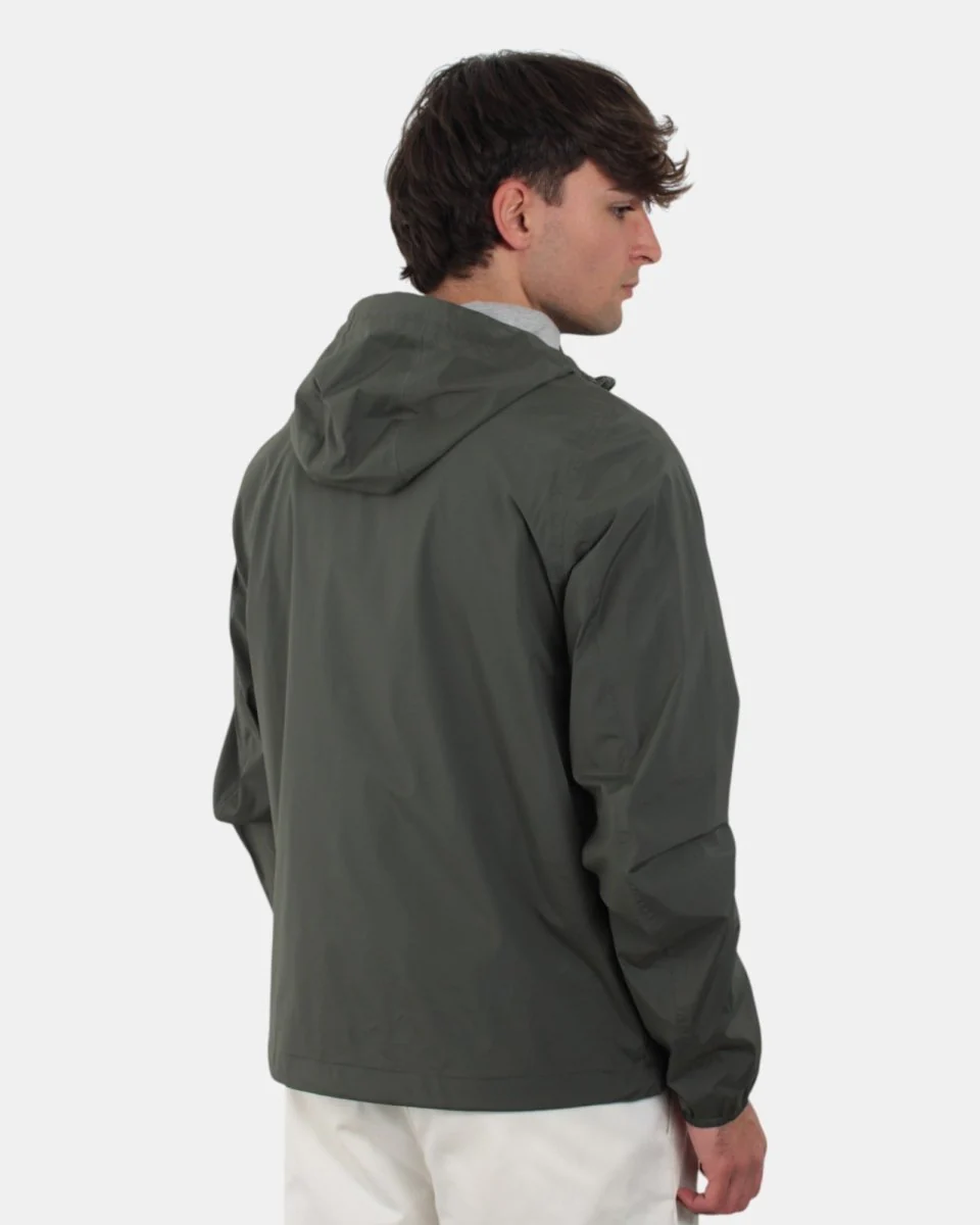 giubbotto k way mod. jack stretch nylon jersey - wmr green blackish - immagine 4