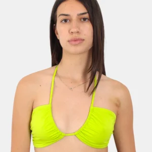 HALTER NECK BANDEAU TOP - 71 LIME