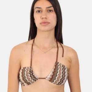 HALTER NECK BANDEAU TOP - RACHEL CHEVRON 18