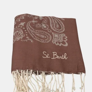 JACQUARD BEACH TOWEL WITH FRINGE - BANDANA 18