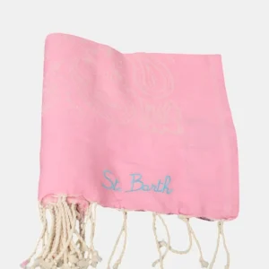 JACQUARD BEACH TOWEL WITH FRINGE - BANDANA 21