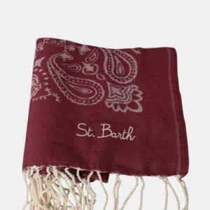 JACQUARD BEACH TOWEL WITH FRINGE - BANDANA 45