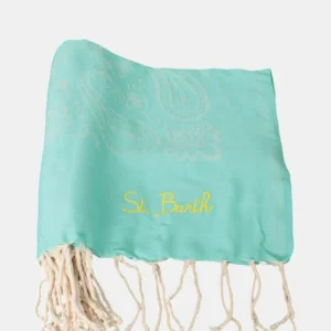 JACQUARD BEACH TOWEL WITH FRINGE - BANDANA 56