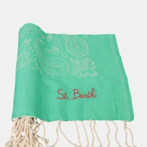 JACQUARD BEACH TOWEL WITH FRINGE - BANDANA 57