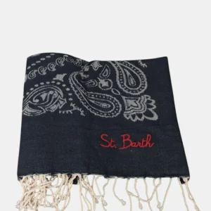 JACQUARD BEACH TOWEL WITH FRINGE - BANDANA 61