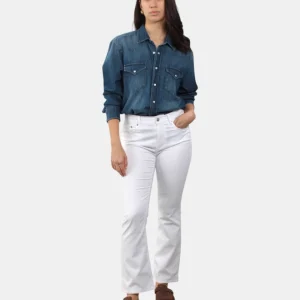 jeans mod. zandra hem - c0367 blanc de blanc