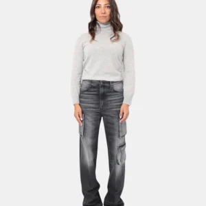 JEANS PEOPLE MOD. JENNA CARGO - NERO