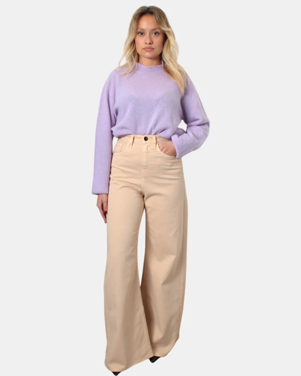 JEANS RE-HASH 5 TASCHE MOD. AVRIL - 3202 BEIGE - immagine 2