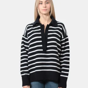 JEI-O - Polo A Manica Lunga Blu