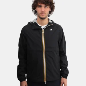 giubbotto k way jack stretch nylon jersey usy black pure
