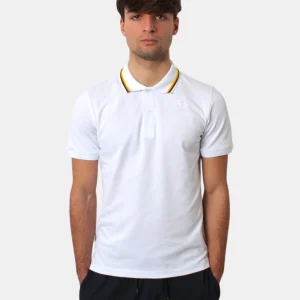 K WAY - Polo A Manica Corta Bianco