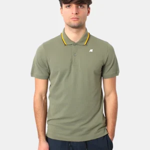 K WAY - Polo A Manica Corta Verde