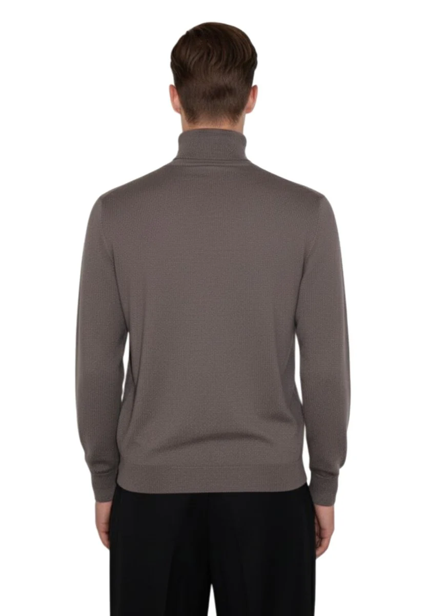 KANGRA - Dolcevita Manica Lunga Marrone - immagine 4