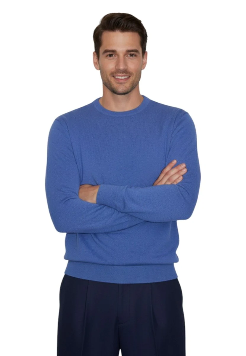 KANGRA - Girocollo Manica Lunga Blu - immagine 3