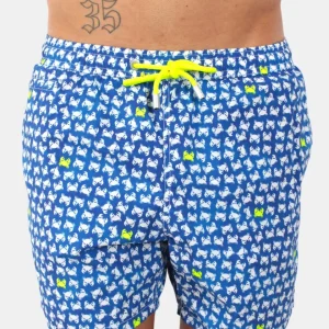 LIGHT AND STRETCH SWIMSHORT - CRAB BACKGROUND 6194