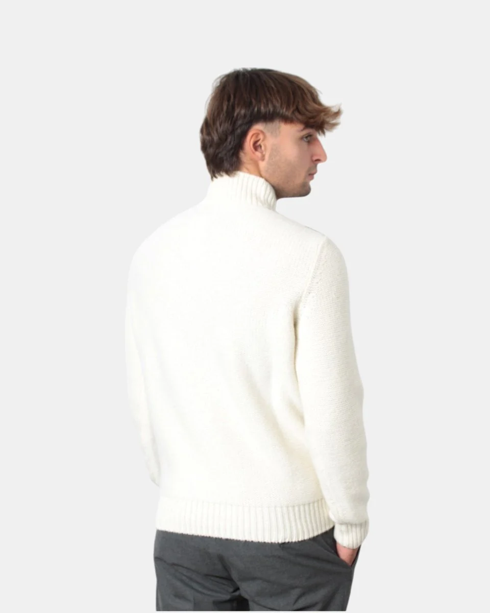 MAGLIA A DOLCEVITA KANGRA - 00110 PANNA/GRIGIO - immagine 4