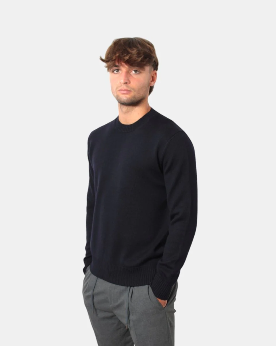 MAGLIA A GIROCOLLO ALTEA - 1 BLU - immagine 3