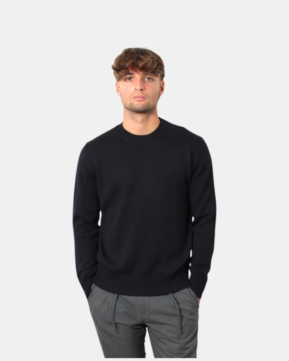 MAGLIA A GIROCOLLO ALTEA - 1 BLU - immagine 2