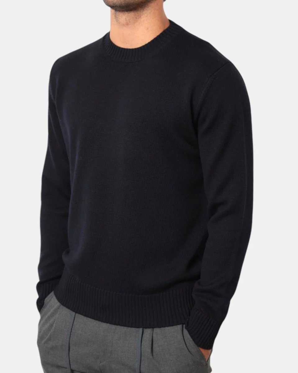 MAGLIA A GIROCOLLO ALTEA - 1 BLU - immagine 5